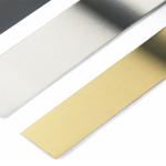 Shiny Brass Stainless Steel Flat Trim Strips Metal Wall For Decoration