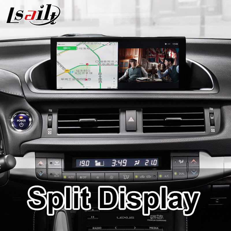 Lsailt Android Navigation Video Interface for Lexus CT 200h FSport 2017-2022