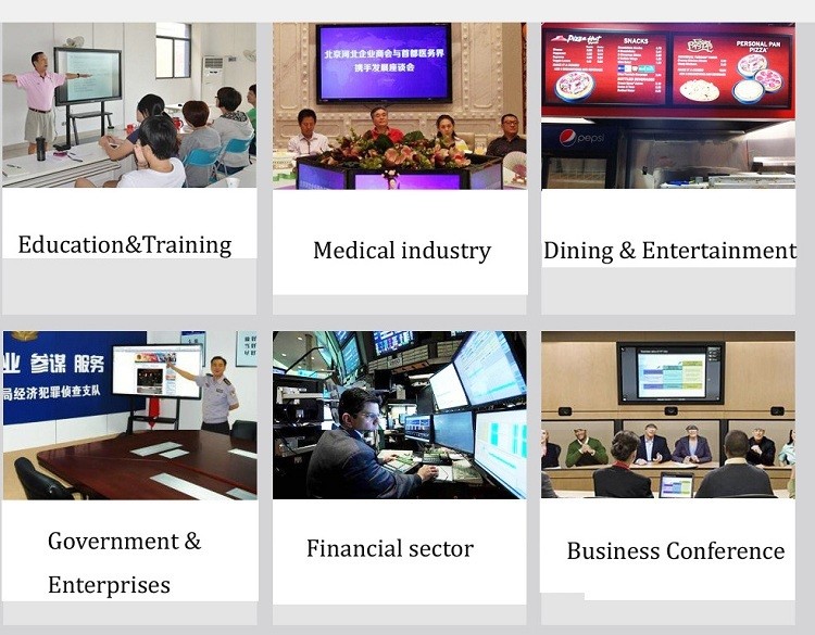 for teaching& meeting 65 inch screen smart panel with built in Wifi Interactive flat panel