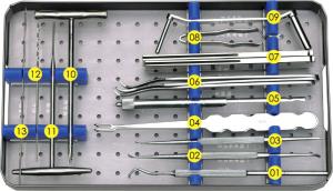 China Standard LC-DCP DCP Plate Orthopedic Surgery Tools 2.0mm 2.7mm Mini Instrument Set wholesale