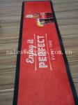 Thin No - woven Slip Wine PVC Rubber Bar Mat Custom Brand Logo Beer Drain Mats