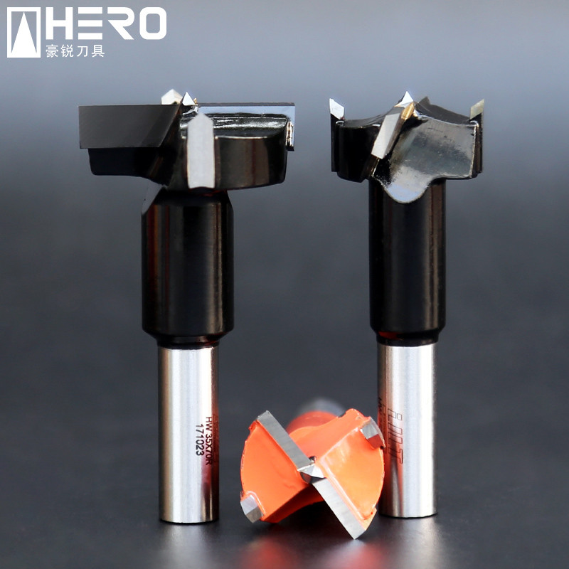 TCT Tungsten Carbide Hinge Drill Bit , Steel Drill Bits Boring Forstner Abrasion