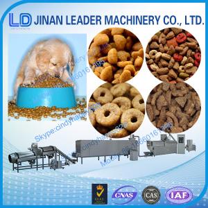 China Double Screw extruder pet dog fish food making machine wholesale