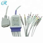 Nikon Kohden Edan Mortara 15 Pin Ekg Machine Patient Cable