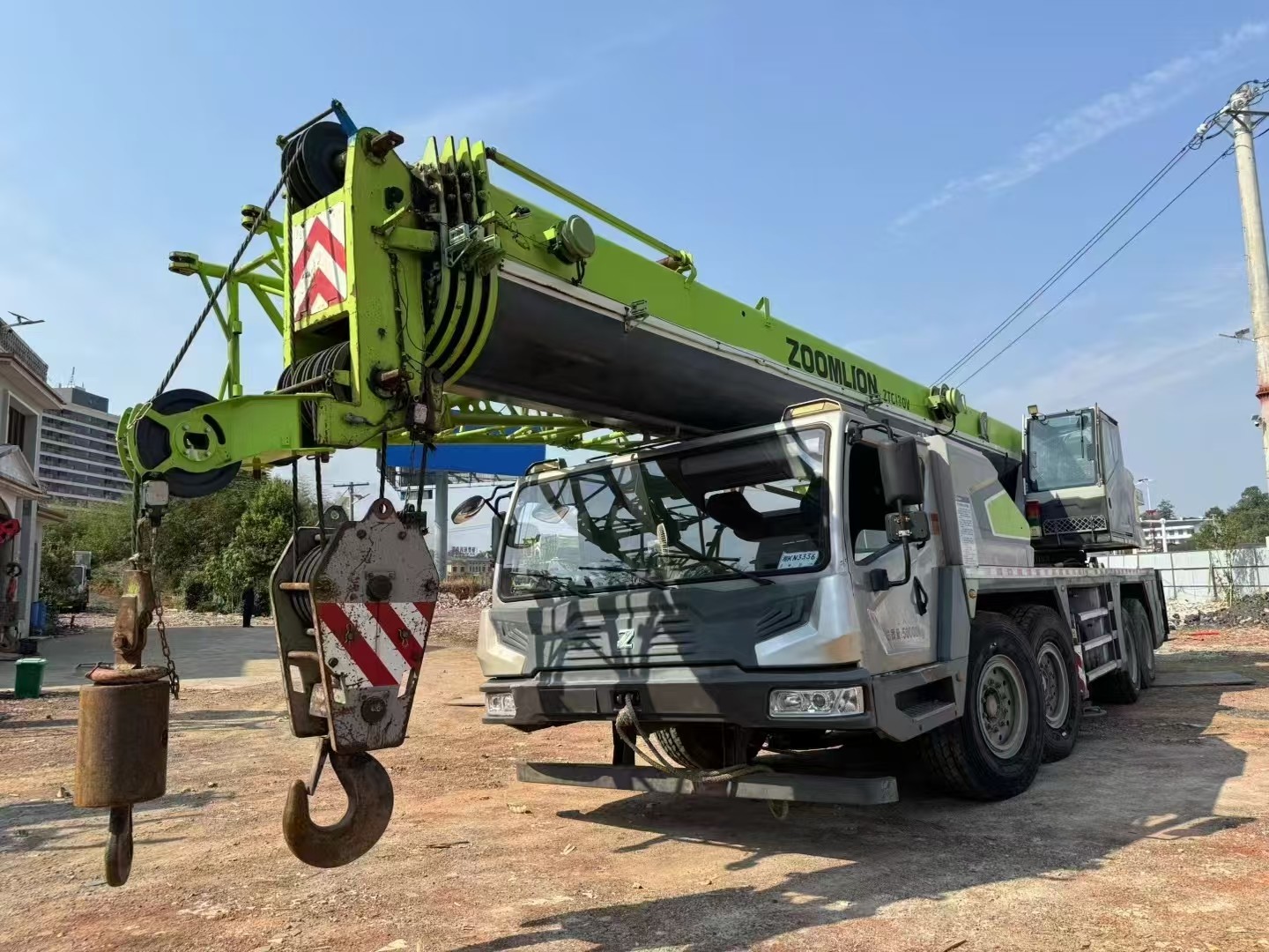 Original Situation Mobile Truck Crane For Sale 80 Tons Used Good Car
