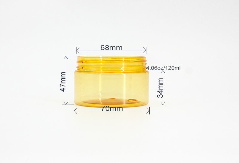 Biodegradable 47mm 120ml Stackable Cosmetic Jars