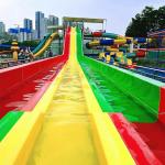 Fiberglass Galvanized steel Rainbow Racing Slides for Youth and Adults