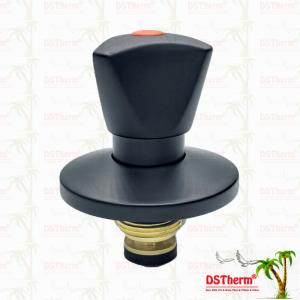 China Triangle Handle Stop Valve Top Part Brass Cartridge Black Plated Valve Concealed Valve Cartridge Global Valve Cartridge wholesale