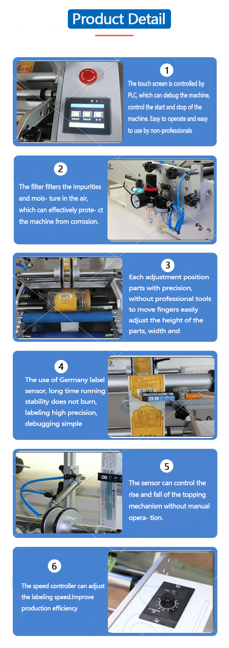Adhesive Sticker Round Bottle Labeling Machine for Case Packaging Semi Automatic