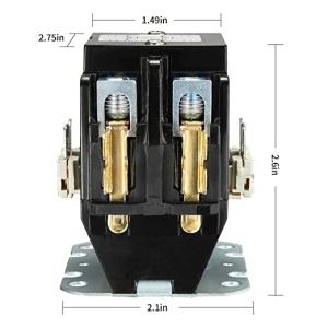 China 2 Pole AC Contactor 40Amp 24V Coil Air Conditioner Compressor Contactor wholesale
