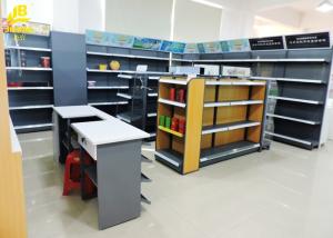 China Steel Cigarette Display Convenience Store Shelving Powder Coated Surface wholesale