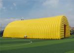 Ground Yellow Inflatable Canopy Tent , Inflatable Advertising Tent Modern Design