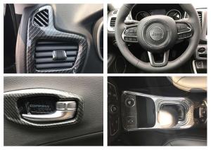 China Jeep Compass 2017 Carbon Fiber Style Air Outlet Moulding , Steering Wheel Garnish Etc. wholesale