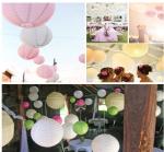 White Lantern Wholesale, Spot Wedding Paper Lanterns, Children's Drawing