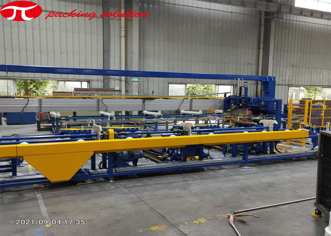 380V Steel Tube Packaging Machine Multi Functional PLC Stainless Steel Tube Wrapping Machine