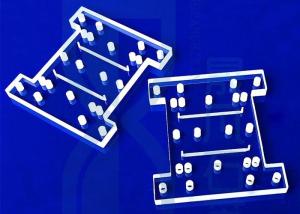 China Transparent Fused Quartz Plate With Laser Drill Holes wholesale