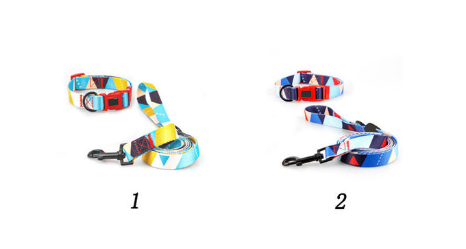 Nylon Rope Pet Collars Leashes Personalized Skin Friendly Metal Clasp Dog Collar S M L