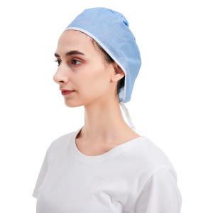 China SMS Medical Non Woven Disposable Cap Blue 64x13cm wholesale