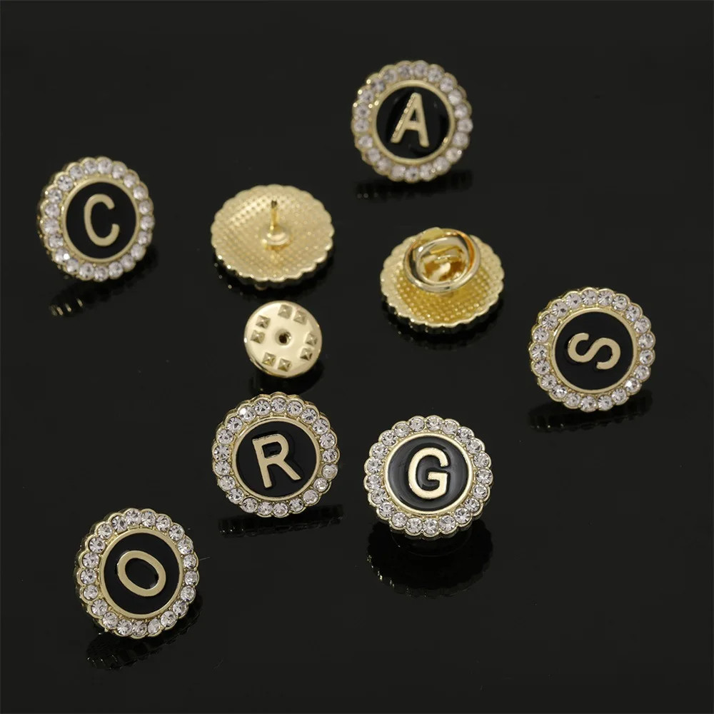 Custom Made Tie Clips A-Z 26 Letters Capital Initial Cufflinks And Tie Clips For Men