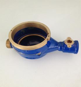China DN15-DN50 Brass Water Meter Body , Valve Controlled Brass Water Flow Meter Body wholesale
