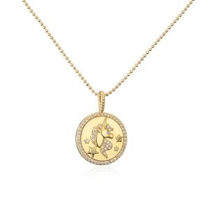 China 24K Vintage Coin Pendant Necklace wholesale