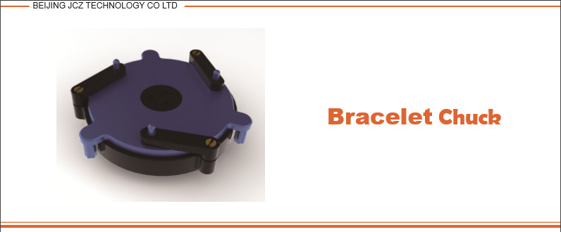 Black Precision Rotary / Rotation Axis With Bracelet Chuck Angle Adjustable