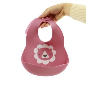 China Newborn Baby Cute Silicone Bibs With Crumb Catcher Eco Friendly Material wholesale