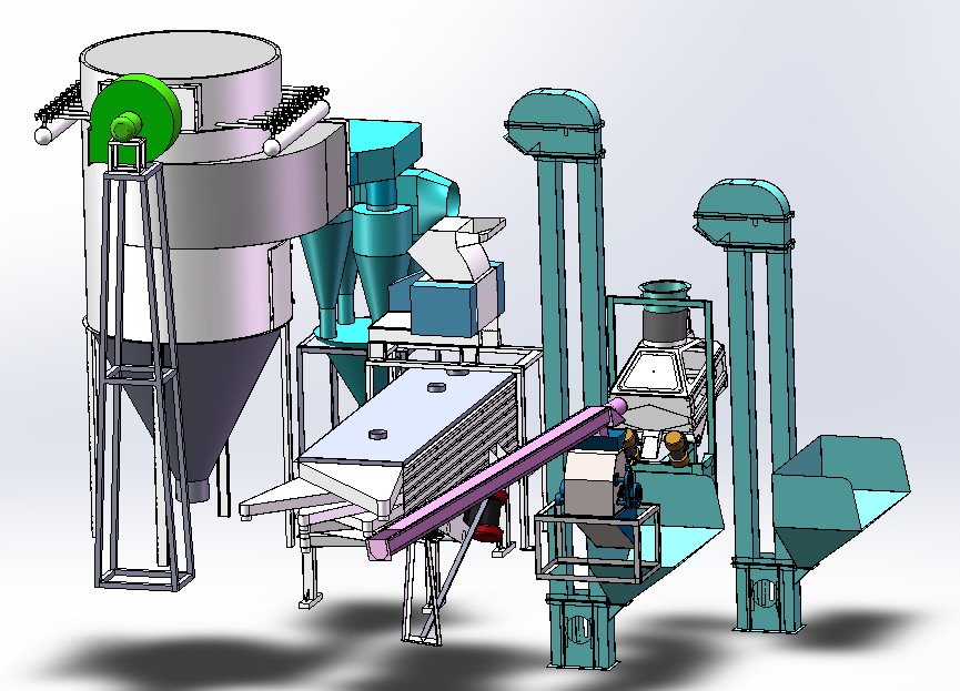 Large And Small Activated Carbon Stone Removal Machine High Efficiency