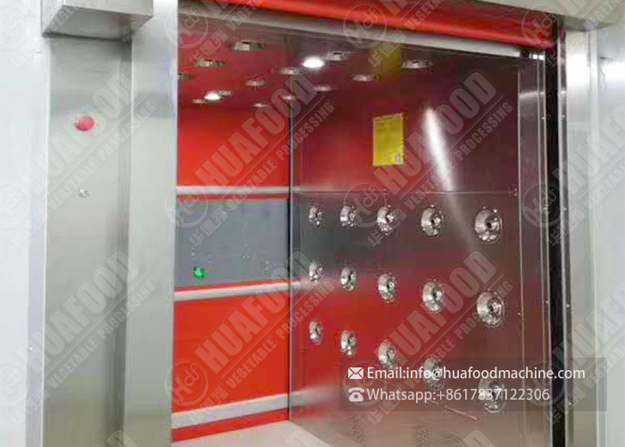 Tunnel Passageway Automatic Door Multi Person Cleanroom Air Shower