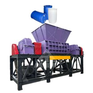 China 2 Shaft Plastic Shredder Machine Waste Recycling Big Blue Bucket Shredder wholesale