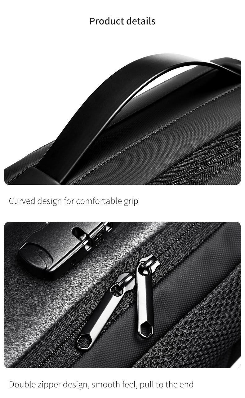 Usb Charging Waterproof Business Backpack 20-39Liter Dirt Resistant