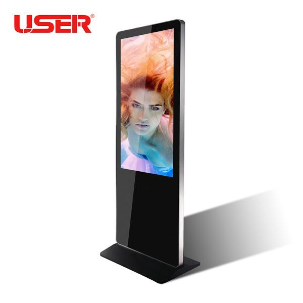 Indoor Floor Standing Touch Screen Kiosk Digital Ad Display Floor Stand