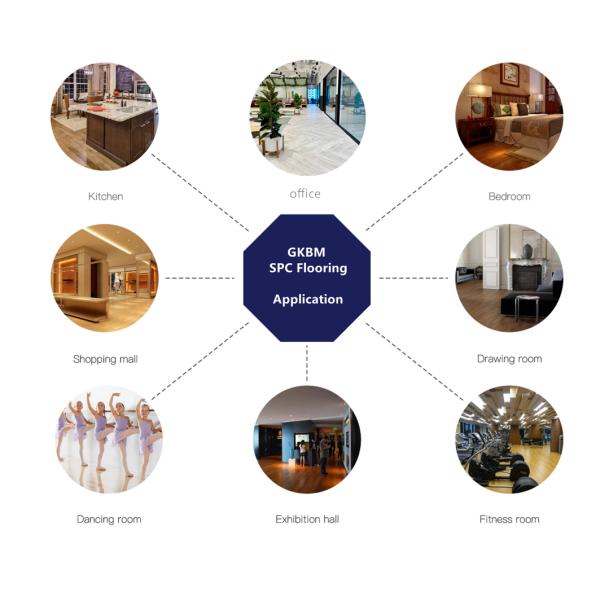 0.6mm SPC Core Vinyl Plank Waterproof Elegant Maple GKBM DM-W40021