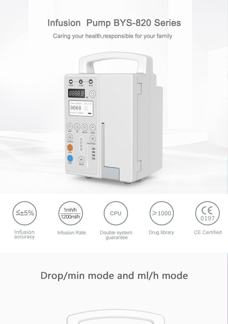 hospital medical infusion pump disposable infusion cheap syringe pump