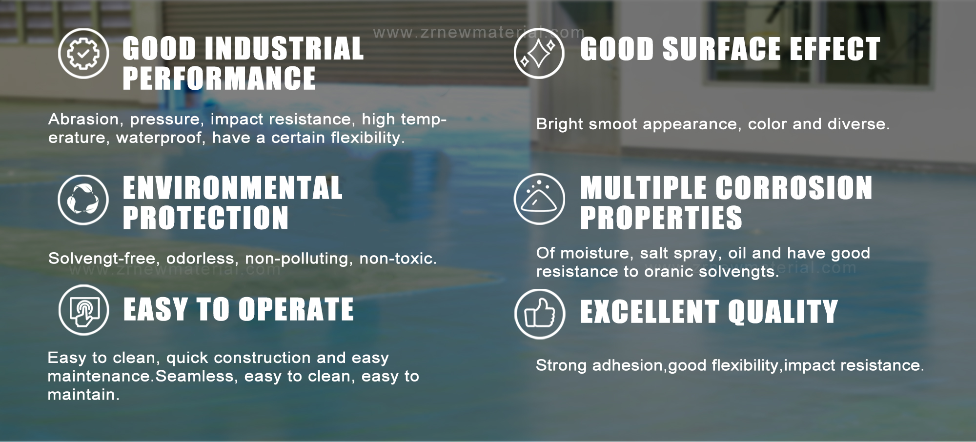 Waterproofing Self Leveling Epoxy Floor Coating For Cement Floors Anti Abrasion