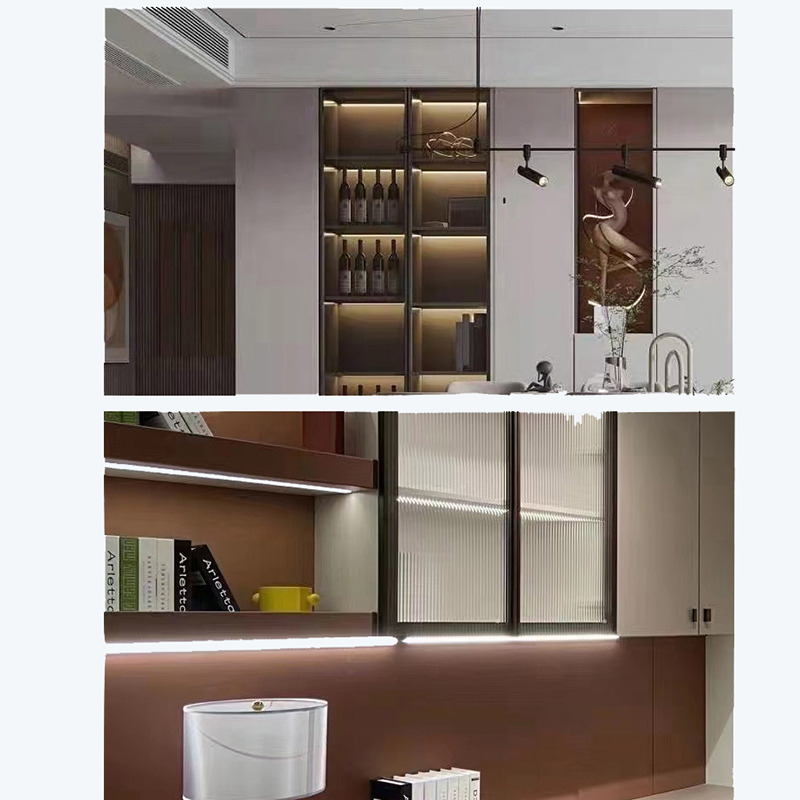Under Cabinet Led Strip Motion Sensor Dimmable Rechargeable Cordless Aluminum LED Cabinet Lights