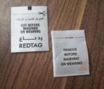 Fabric Pocket EAS Security Label 30*40mm Anti Shoplifting Coated Paper