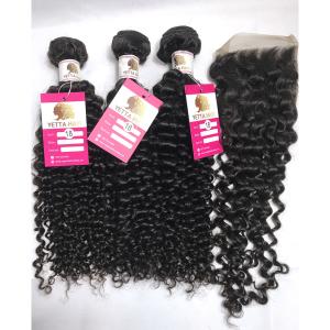 China Gloosy 100% Brazilian Virgin Hair Natural Unprocessed Curly Hair Weave wholesale