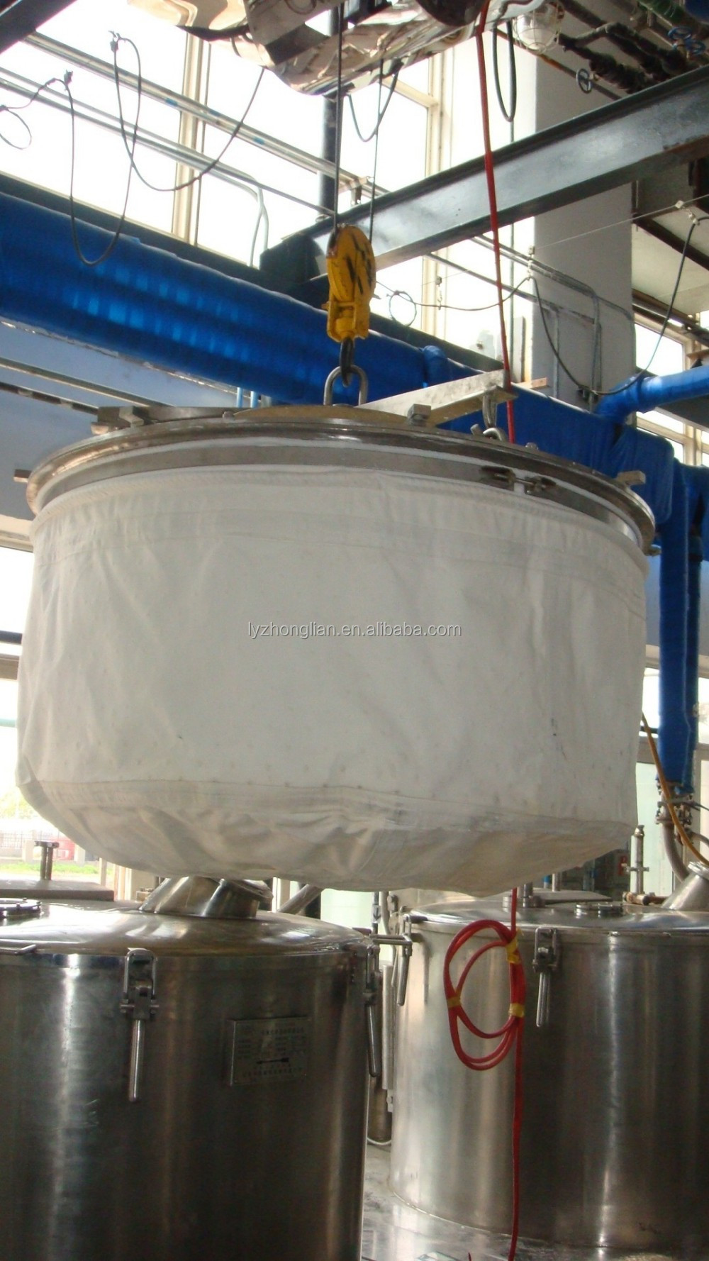 Zhonglian Lgz scraper bottom discharge automatic centrifugal separator Pgz automatic industrial centrifuge separator for MSG