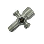 Sanitary Fitting 3 Way Angle Valve For Shower Stainless Steel