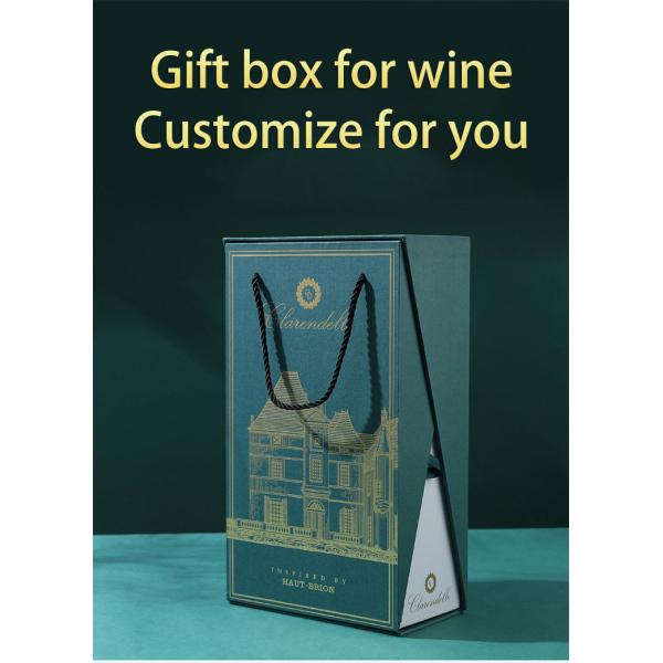 Custom Cardboard Gift Packaging Box for Red Wine And White Wine