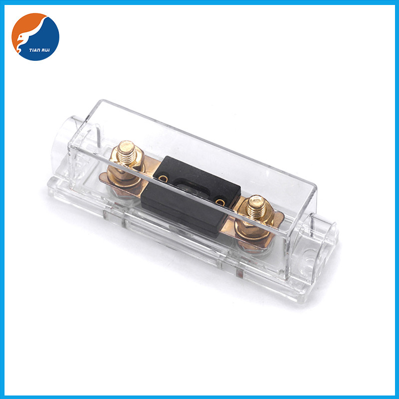 Low Voltage 32V DC Transparent Base Car Accessories Audio Automotive Car ANL Auto Fuse Holder