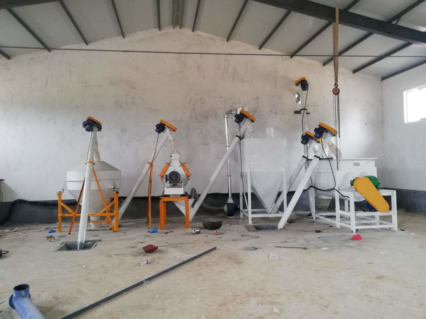 SASO Auto Animal Feed Production Line 2-8t/H Poultry Feed Mill Plant