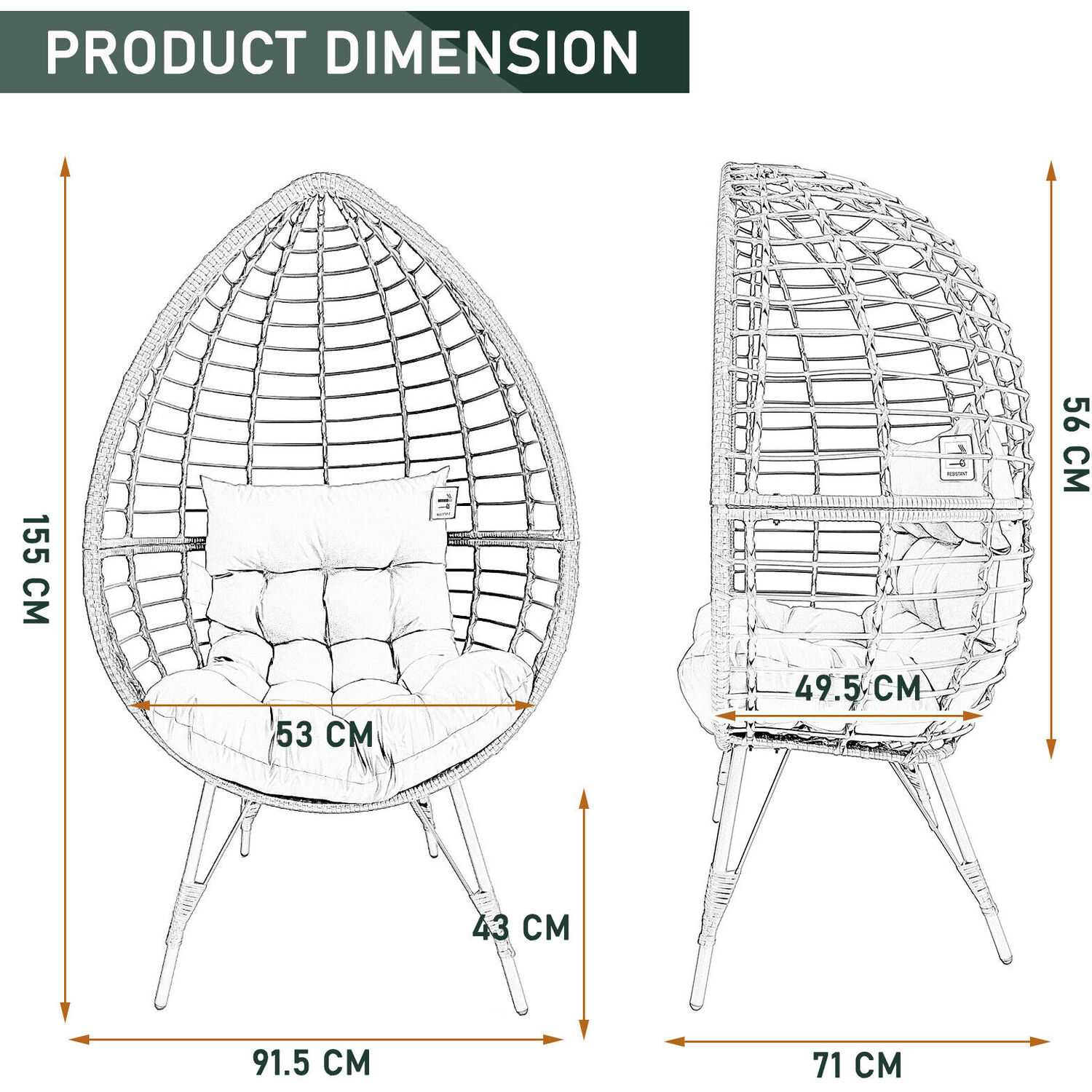 Create Your Perfect Outdoor Retreat with Our KD Egg Chair and Hammock Swings