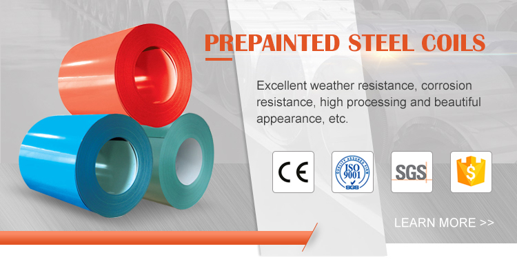 Roofing 5052 PPGL Coil 275g Color Coated Aluminium Coil Oiling