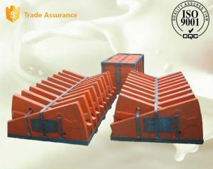 China High Abrasion Cr-Mo Alloy Steel Castings Caps Mill Lining System Wear Resistance wholesale