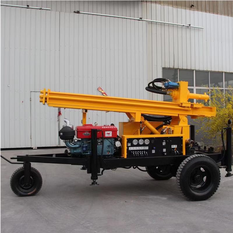 100m 120m 150m wheel tractor Portable Water Well and Geotechnical Drills homemade water well drilling rigs