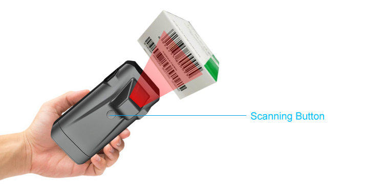 Portable 1D/2D Wireless Barcode Scanner for Mobile Phones Speed Scanning Capability