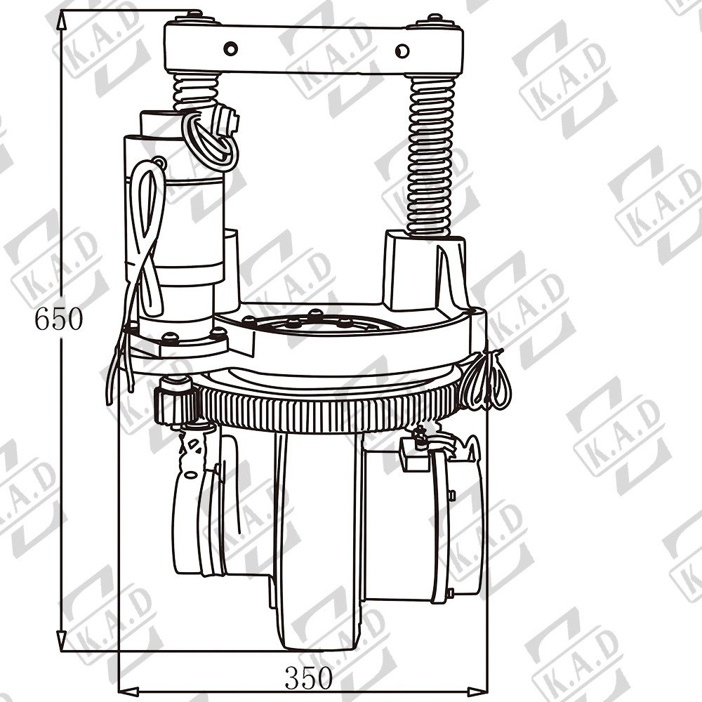 BLDC Forklift Electric Steering Drive Unit