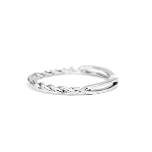 China Party Silver Cubic Zirconia Rings , Sterling Silver Wedding Ring Sets wholesale